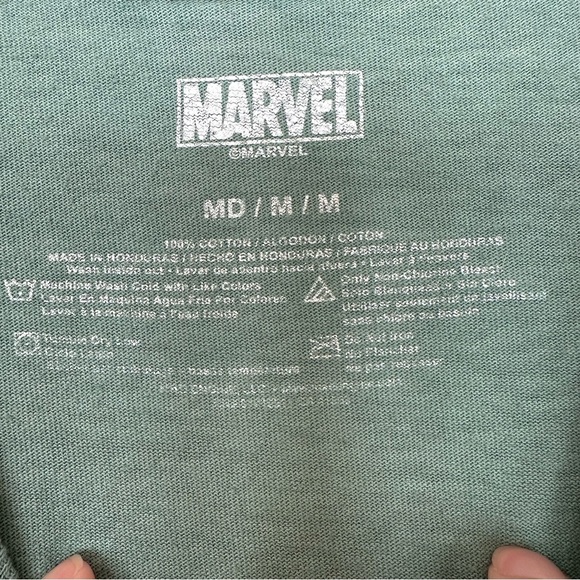 Thor Long Sleeve T-shirt Medium Unisex Marvel The Mighty Tie Dye Green Marvel - Picture 5 of 5